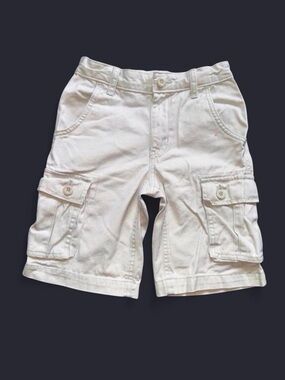 Old Navy Boys Cargo Shorts Cream Beige Size 7 Regular